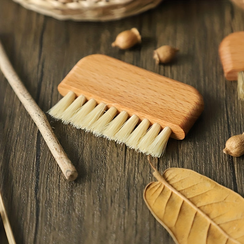 Cleaning Nail Brush, Firm Nature Wooden Sisal Scrub Brush For Toes And Nails